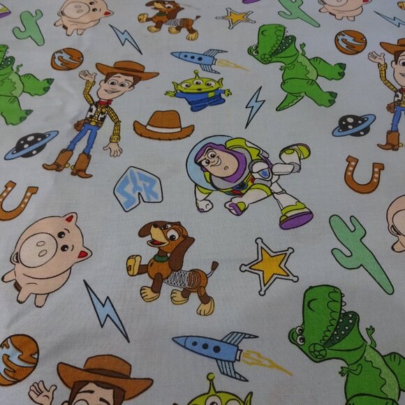 Adorable TOY STORY CHARACTERS Handmade Cotton Pillowcase Standard/Queen - Picture 3 of 3